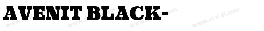 avenit black字体转换 avenit black字体转换